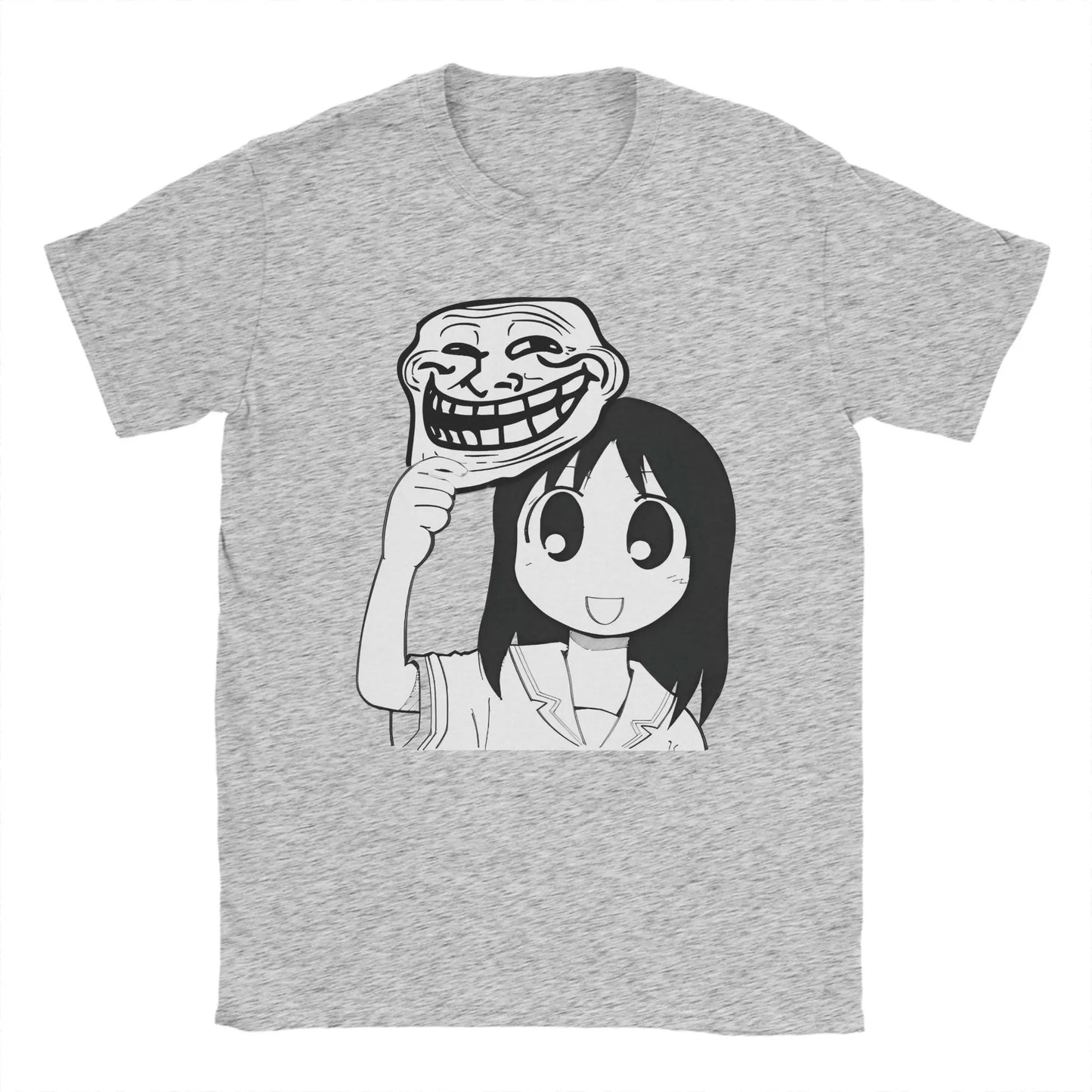 Man T-Shirt Osaka Autistic Funny Kawaii Ayumu T Shirts Fashion Anime Azumanga Daioh Summer Tee Shirt Pure Cotton Tops Plus Size