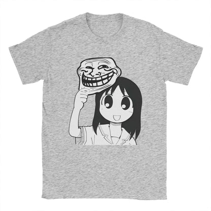 Man T-Shirt Osaka Autistic Funny Kawaii Ayumu T Shirts Fashion Anime Azumanga Daioh Summer Tee Shirt Pure Cotton Tops Plus Size