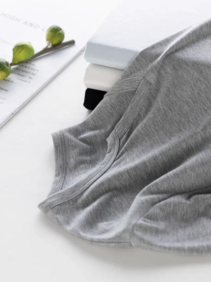 Women Solid T Shirt, Silk Viscose Blend, V Neck, Long Sleeves Chic Shirt 2025 Spring Summer Cozy Top, White, Grey