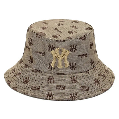 Unisex Letter Embroidery Fisherman Hat Women Summer Versatile Sunscreen Hats Sun Hat Men Trend Bucket Hats