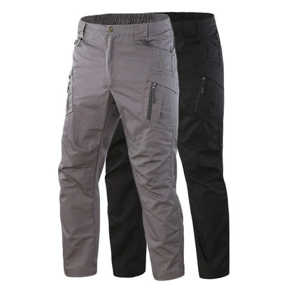 New Tactical 2-piece Set Pants Mens Outdoor Work Cargo Trousers Spring Summer Multi-pocket Waterproof Pant Training Hik Overalls