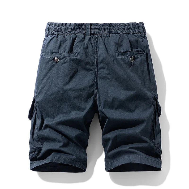 Summer Men Cargo Cotton Shorts Mens Beach Multi Pocket Shorts Pants Man Spring Casual Fashion Joggers Shorts Male Dropshipping