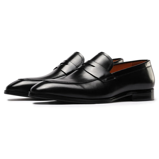 Men Loafer Casual Shoes Calf Leather Waterproofing Materials High Quality Wholesalers Online Formal Dress Slip-on Shoes