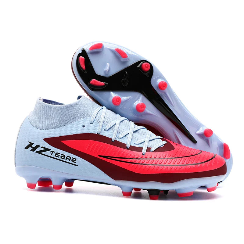 New Men Soccer Shoes Sport Outdoor Football Boots Training Boys Breathable Cleats Adult Long Spikes Non Slip Match Comfortable