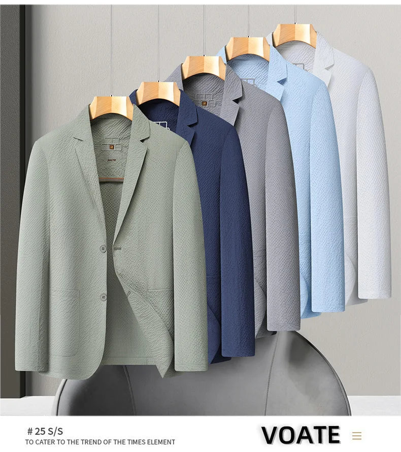 Summer new style suit jacket - Men's fashionable lightweight breathable quick-drying coat with sun protection fabric