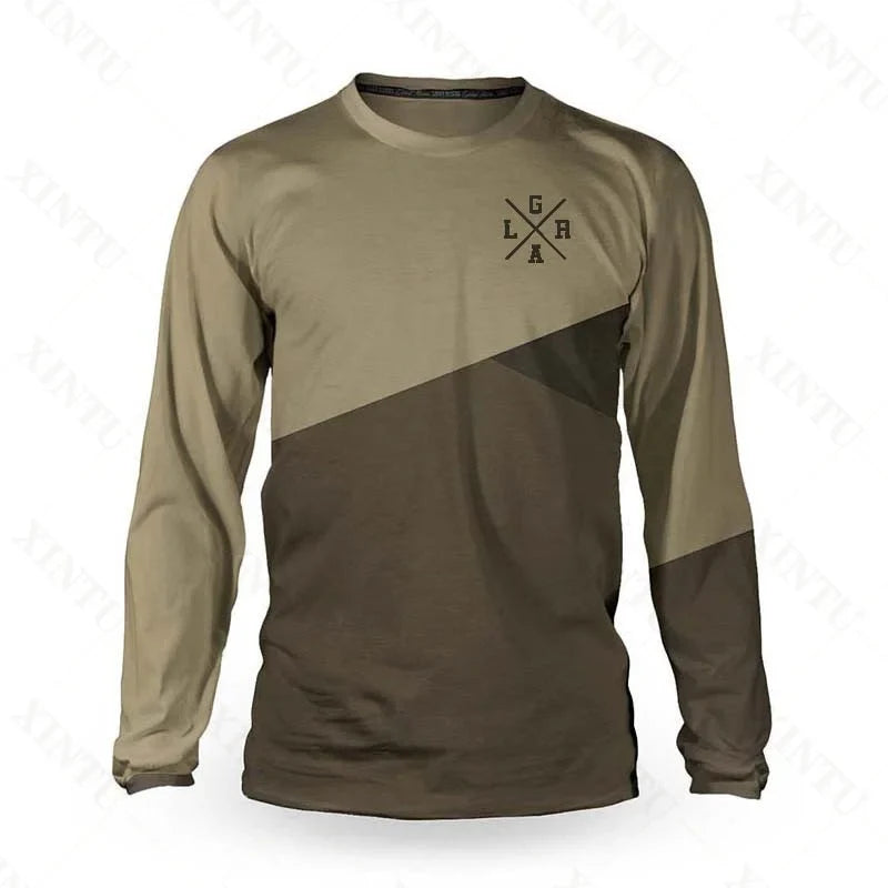 2022 Loose rider Men long sleeve Jersey BMX MTB Mountain Bike Shirt DH motocross sportswear breathable and dry fast