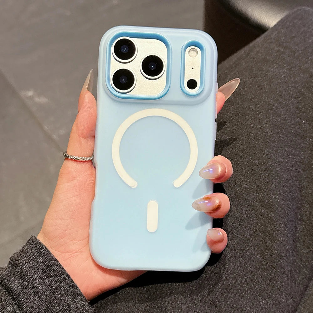 Original Candy Color 2IN1 For Magsafe Wireless Charging Case For iPhone 17 16 15 14 13 12 11 Pro Max 16PLUS 17AIR Magnetic Cover