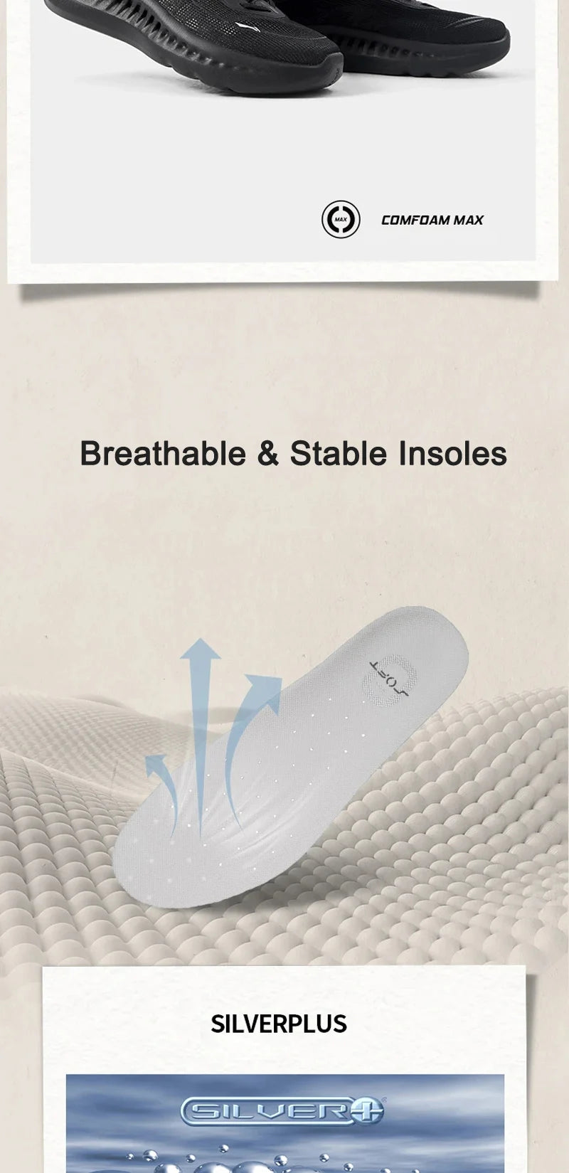 Men's SOFT COOL 2 Lifestyle Shoes COMFOAM MAX Cushion COOL SHELL Breathable Support LiNing Casual Sneakers AGLV009