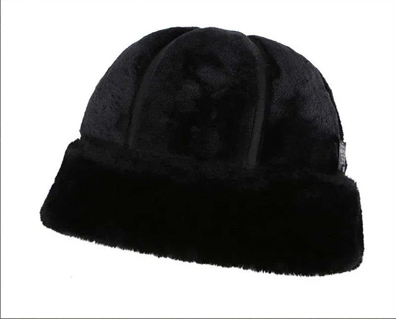 Brand New Style 2026 Retro Cowhide Bomber Hat Winter Keep Warm Caps Men Women Real Leather Cap Thick Velvet Dad Hat Leather Hat