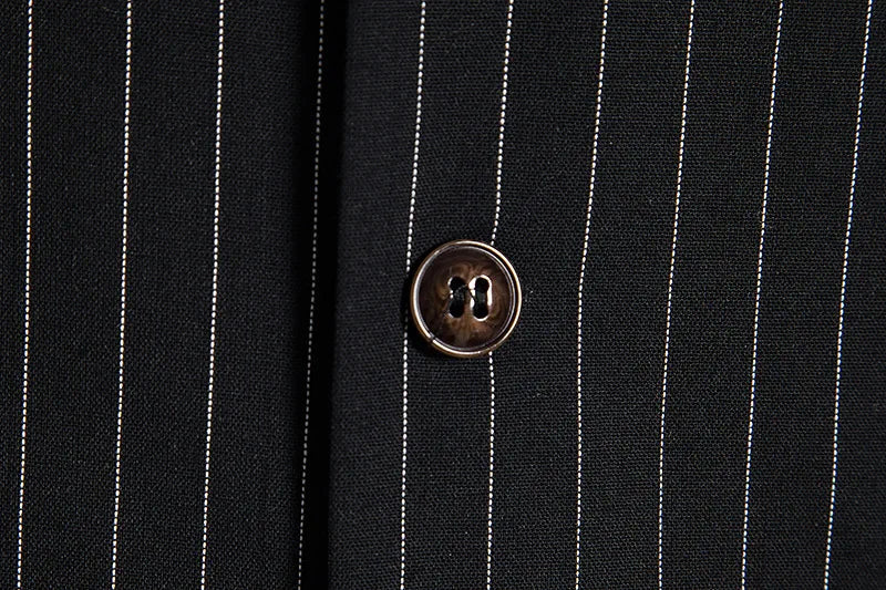 Men's Suit Vest Striped Single Breasted Waistcoat Stylish Mail Suit Retro Vest Wedding Business Banquet Daily Groomsman Uniform