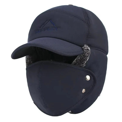 Winter Warm Thickened Artificial Fur Baseball Hat Men's and Women's Skiing Soft Extreme Cold Hat Fishing Hat Outdoor