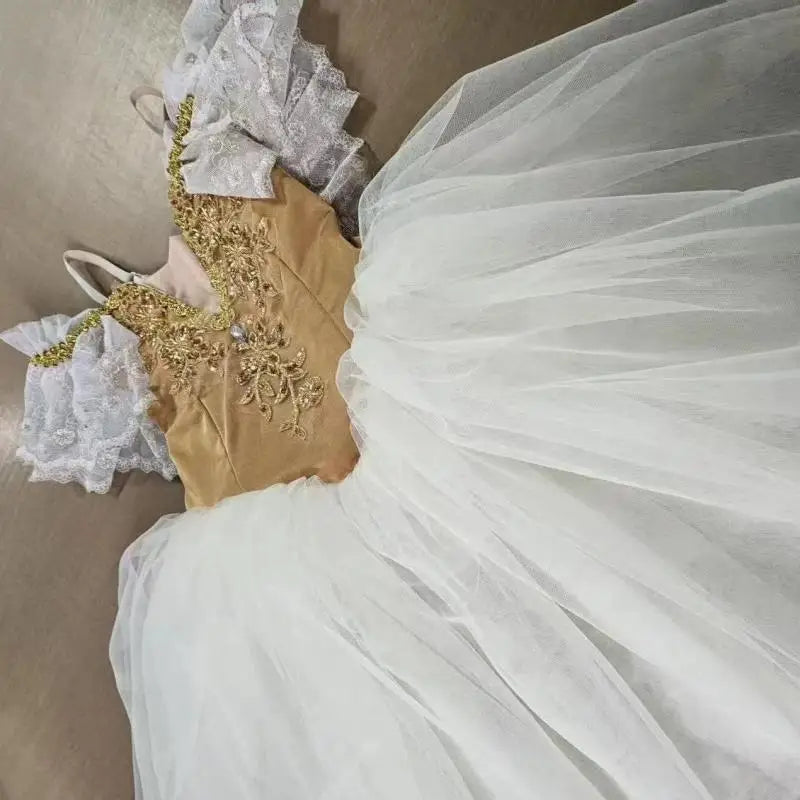 Profesional Ballet Tutu Dress Adults Women Girls Long Ballerina Dress Performance Swan Dance Costume Ballet Skirt Clothes