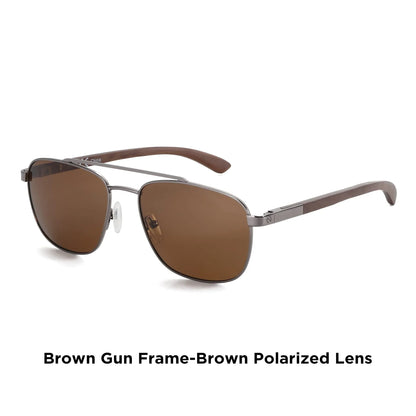2026 Wood Polarized Sunglasses for Men100% UV Protection Fishing Driving Golf Shade Sun Glasses