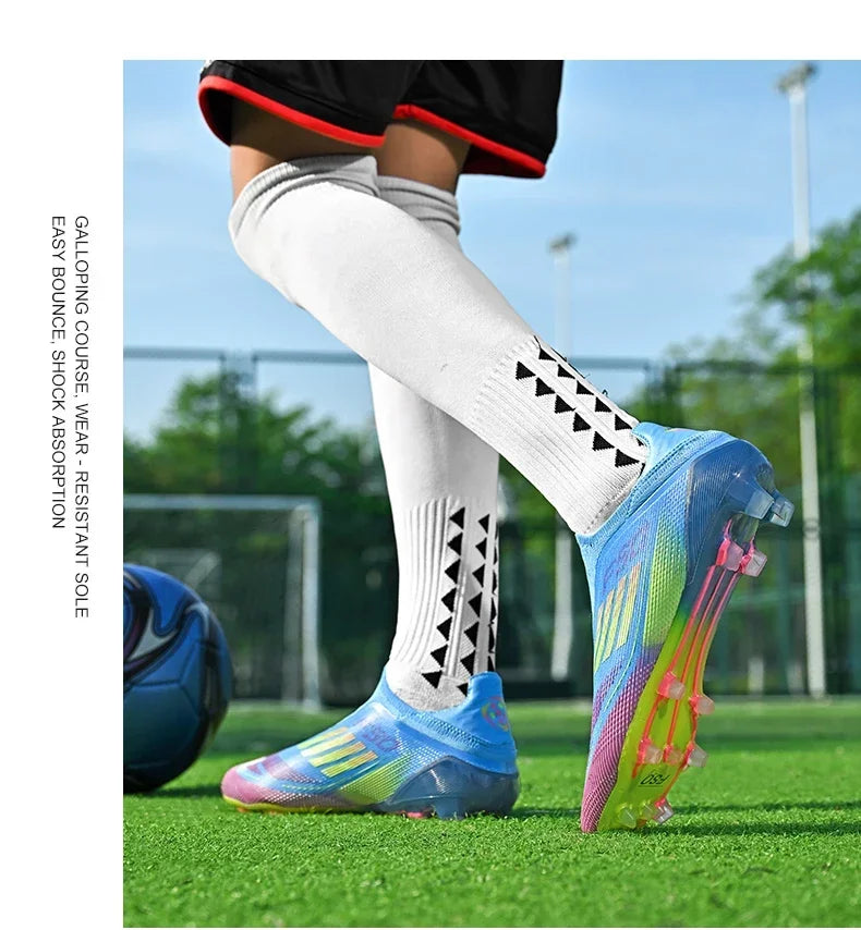 Men New Professional Football Boots Original Resistant Casual Grass Outdoor Non Slip High Quality Comfortable Male Soccer Shoes