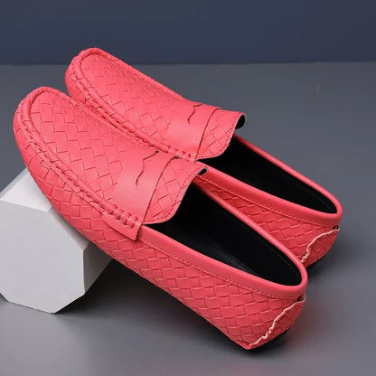 Loafers for Men 2024 New Handmade Moccasins Men Flats Casual PU Leather Shoes Luxury Comfy Mens Loafers Size 48
