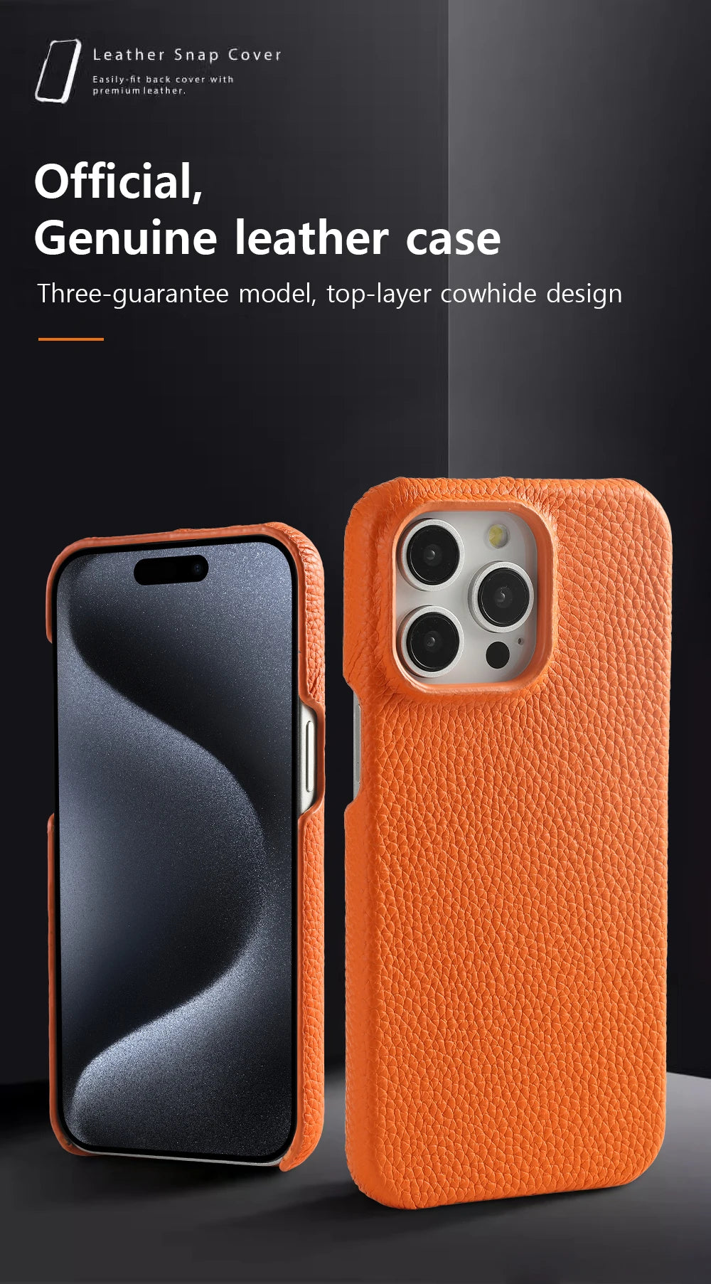 Natural Cowhide Leather for Magsafe Case for iPhone 16 15 Pro Max Promax 15Pro 16Pro Luxury Magnetic Phone Back Cover