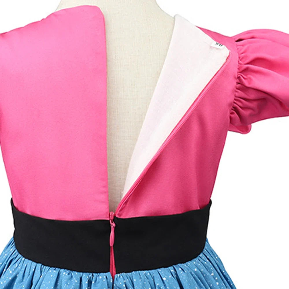 2026 cartoon kids Clothes girls MagicalCat Dress Girls Cute Casual Dresses & Headband Children Kids Flying Sleeve Princess Dress