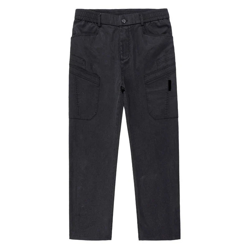 Men's Loose Straight Casual Work Pants 2025 Trendy Multi-Pocket Autumn Winter Workwear YM6106