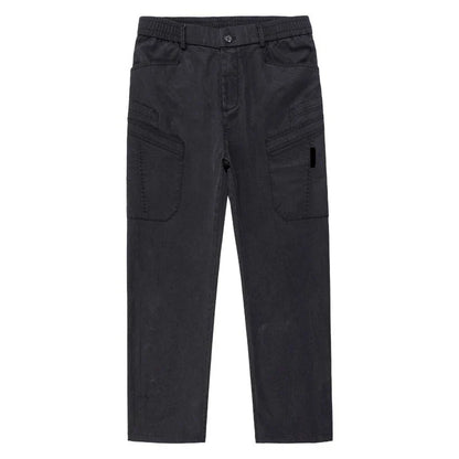 Men's Loose Straight Casual Work Pants 2025 Trendy Multi-Pocket Autumn Winter Workwear YM6106