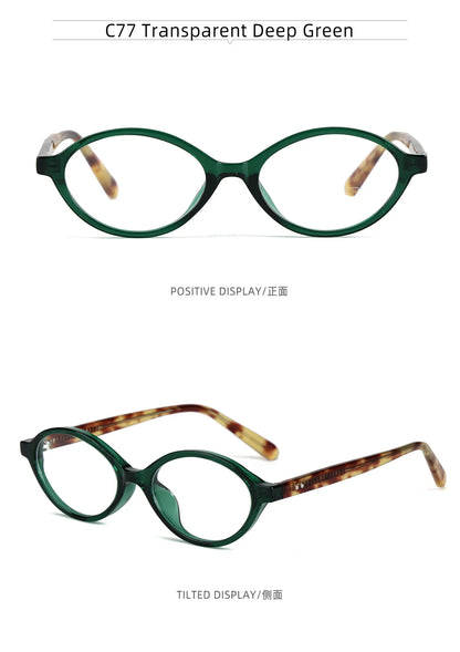 Simple Geometric Oval Small Frame Retro Design Women's Polarized Sunglasses UV Protection Customizable Prescription K9142