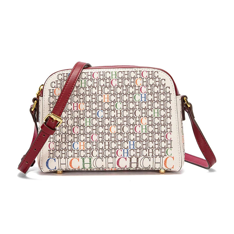 Women's Shoulder Bag New Coffee Color Small Square Bag Classic Coffee Color Letter Printed Business Women's Bag