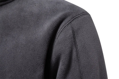 Brand Quality Thicken Warm Fleece Jacket for Men Zipper Neck Pullover Men's Sweatshirt Soft Shell Mens Jacket