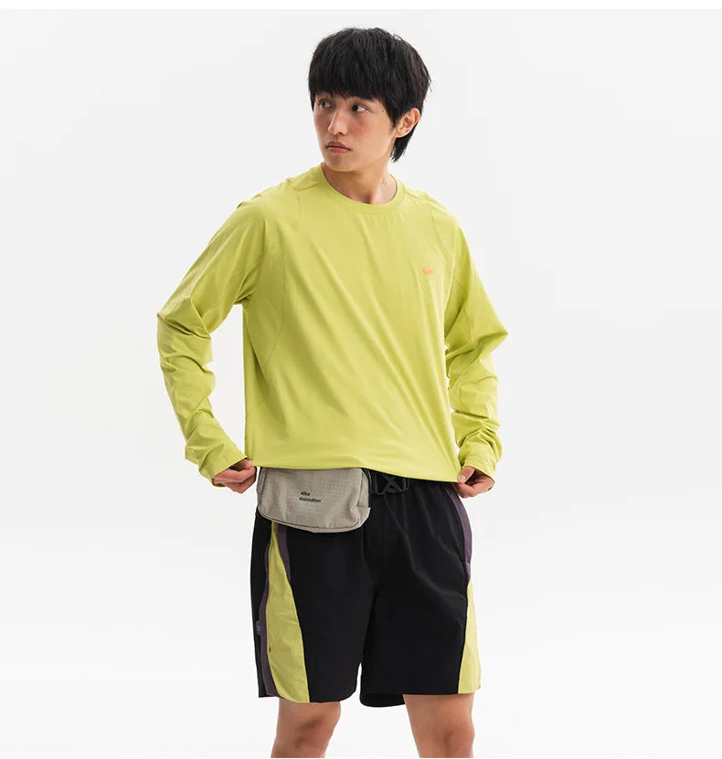Men Anti-Bacterial  UPF Sun Protection Long Sleeve Moisture-Wicking & Quick-Dry Lightweight Top Unisex Quick-Dry Sun Protective