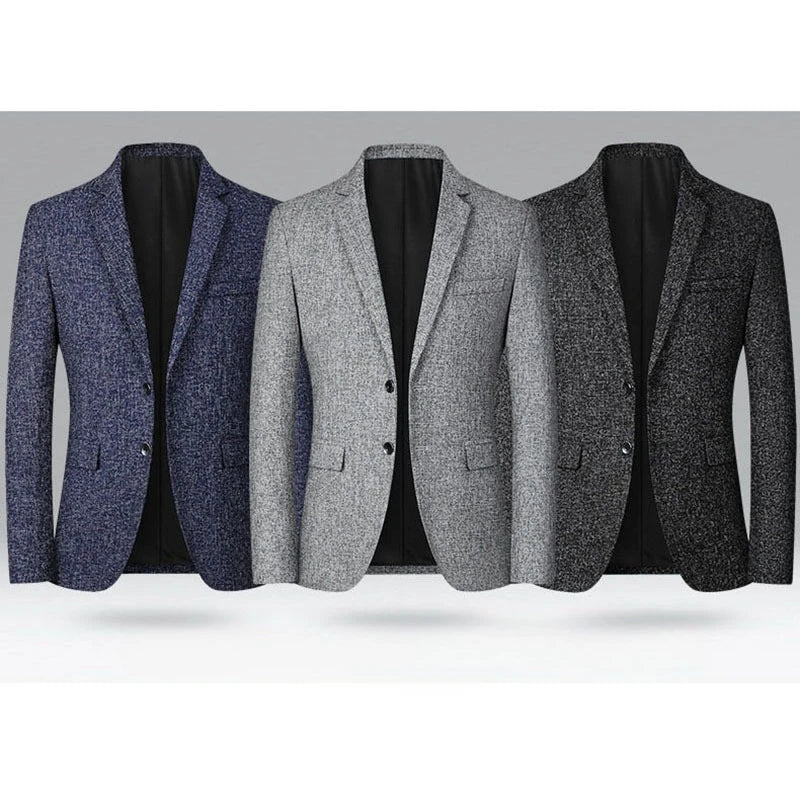 2026 Spring New Arrival Men's Business Casual Blazer High Quality Suit Jacket Comfortable Daily Wear Office Work Outwear