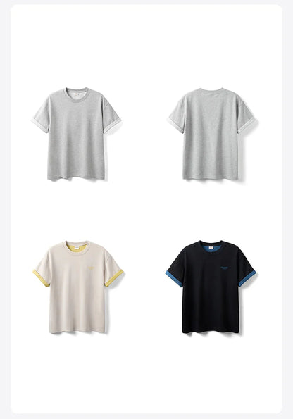 2026 Summer New 【Short Length】Quick-dry T-shirts Men 240gsm Breathable Cool comfortable Tops Plus Size Tees