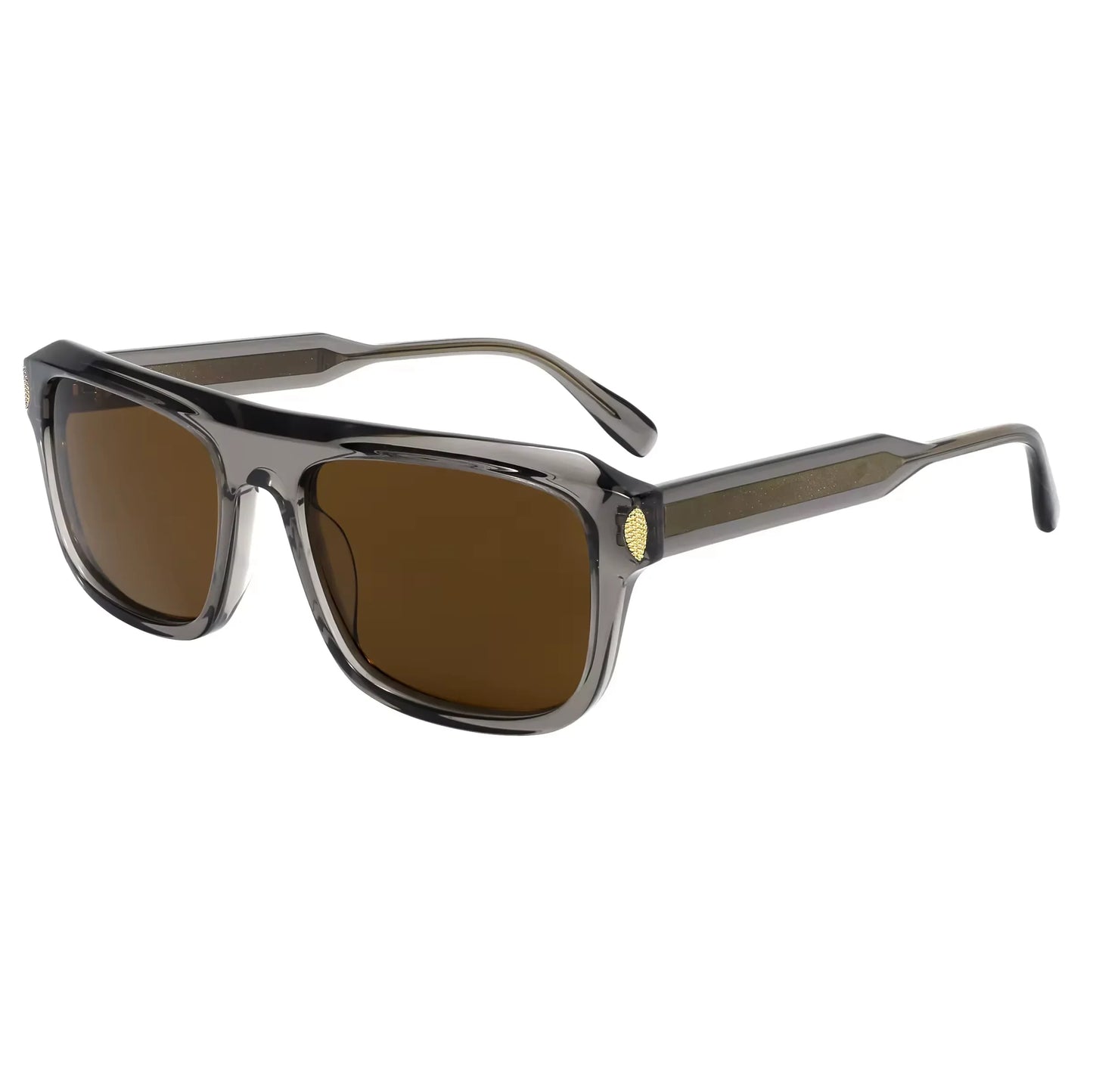 Tortoise Acetate Sunglasses Vintage Rivet Rectangle Frame UV Protection Unisex Retro Sun Glasses Fashion