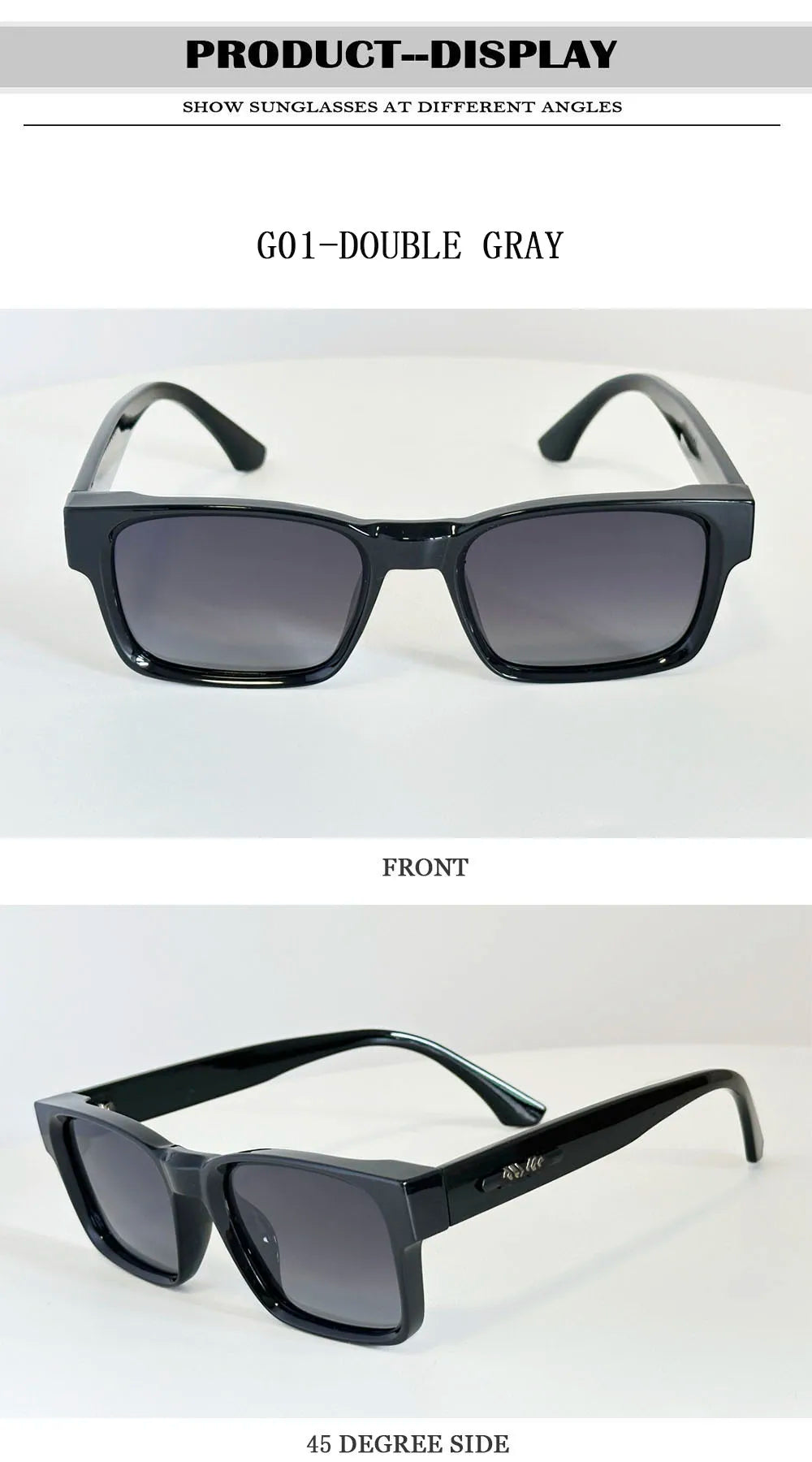 Polarized Sunglass Men Vintage Sunscreen Square Sunglasses Women Trendy Fashion Glasses Gafas De Sol Hombre Lunette Soleil Femme