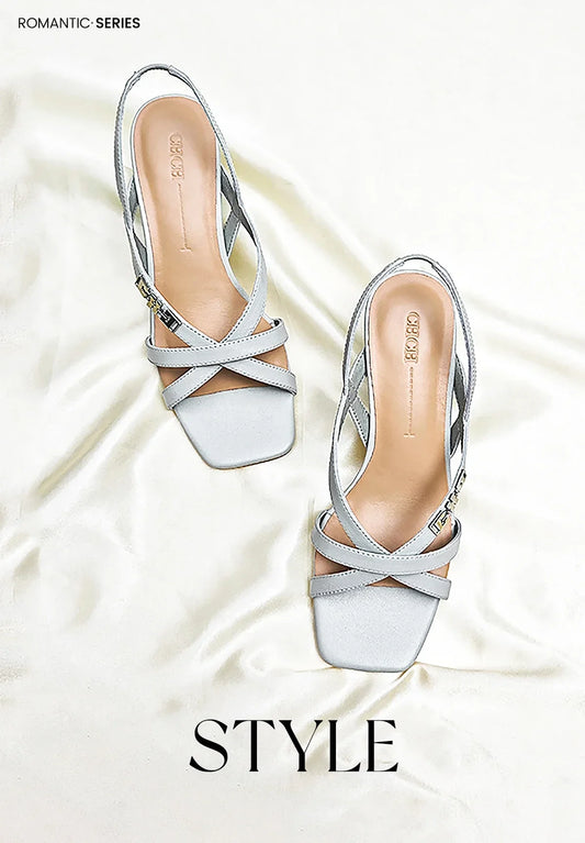 Heels Women's New Comfortable Sheepskin Leather Low Heel Sandals Wedding Banquet Women's Shoes