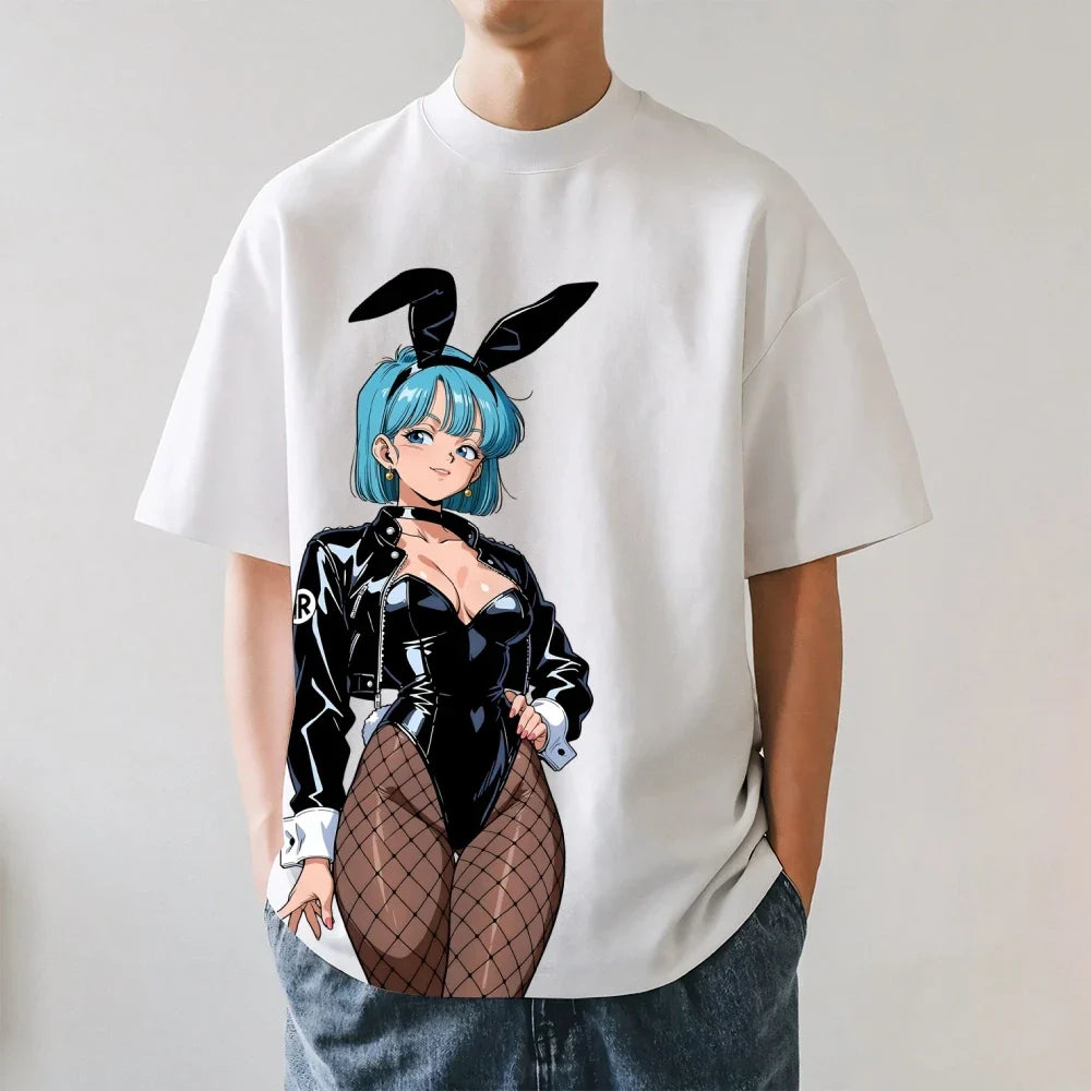 2026 New Dragon Ball Bulma Japanese Style Classic Tee High-quality Streetwear T-shirts Suitable for Both Men Women Summer Tshirt