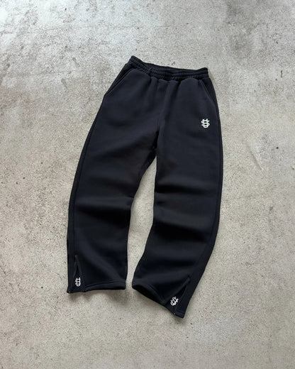 Embroidered sweatpants two-piece set Y2K clothing men's hip-hop oversized sweatpants casual zipper hoodie