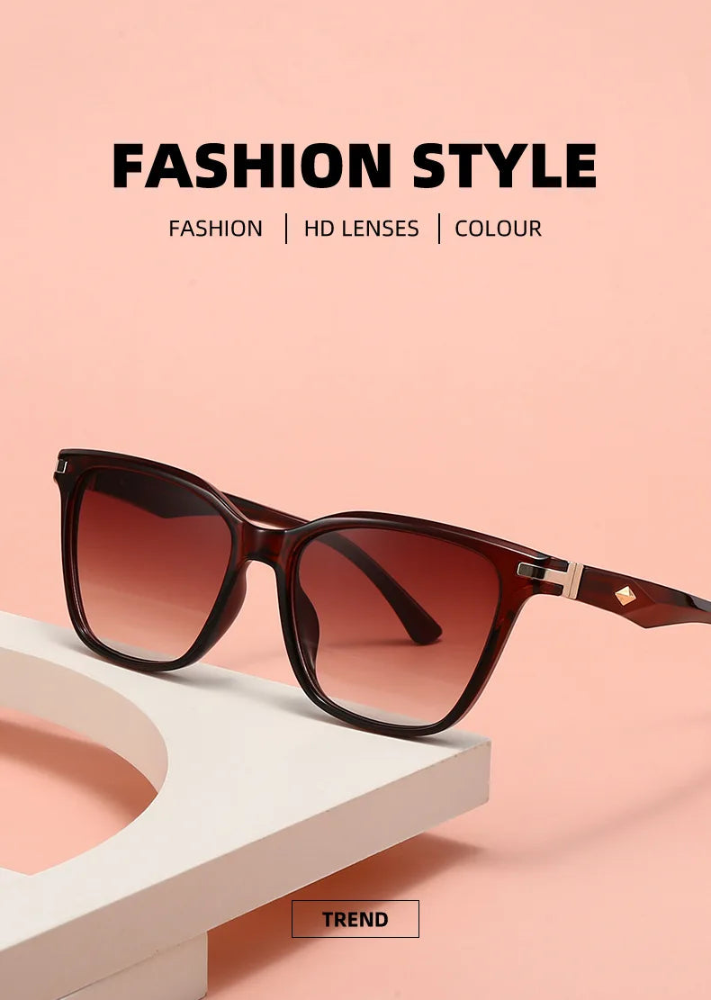New Trend Sunglasses for Women and Men Simple Design Decorative Glasses Car Driving Eyewear Unisex UV400 Sun Glasses