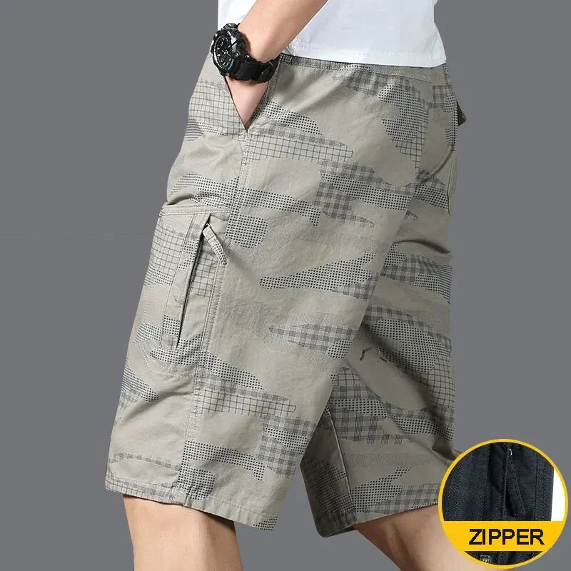 Big Size Men's Sports Casual Shorts Fashion Loose Straight Cargo Shorts Cotton Comfortable Beach Running Short Pants