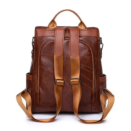 Women's fashionable backpack, shoulder bag, travel multifunctional bag, handbag, handbag, suitable for different scenarios