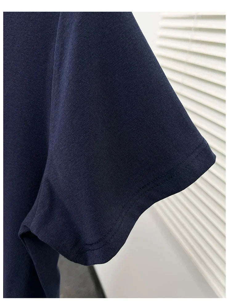 2026 Summer New High Quality Casual Plus Size T Shirt Sexy Short Sleeved Sleeves Fashion Trend Solid Women Clothing Y2k Tops