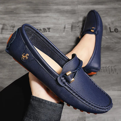 Summer Mens Fashion High Quality Outdoor Casual Leather Shoes Comfortable Breathable Classic 2024 New Slip on Men's Shoes