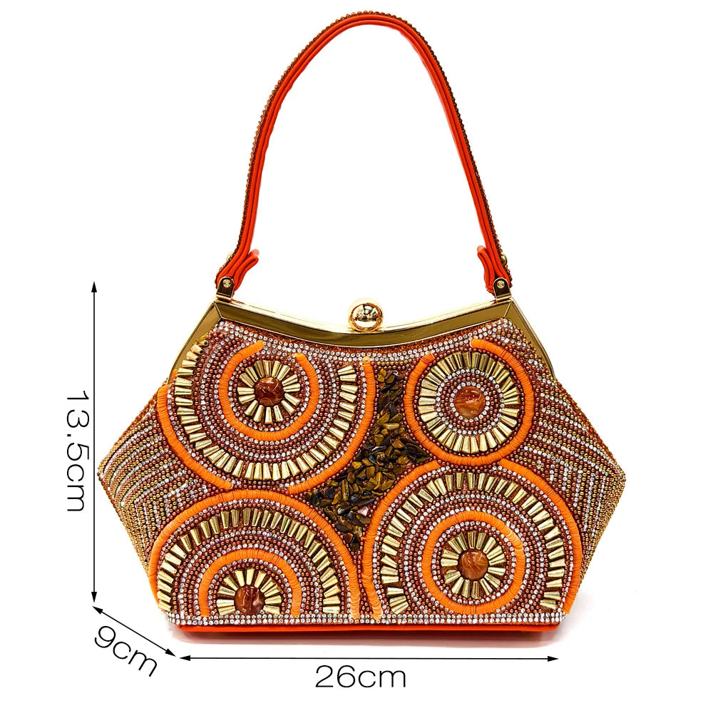 Elegant Italian Design Women's Party Shoes With Matching Handbag - Perfect for Hot African Weddings Stylish Heels and Bag Set