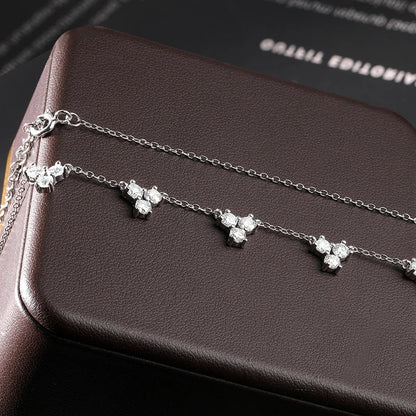 3mm D Color Moissanite Necklace Lab Diamond GRA Certified Fine Jewelry 925 Sterling Silver Necklaces Wedding for Women