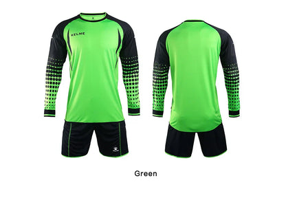 Goalkeeper Jersey Soccer Custom Goaile Jerseys Mens Long Sleeve Football Uniform Shorts Sponge Protector 9161ZB1002