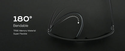 Polarized Sunglasses for Men Lightweight TR90 Frame UV400 Protection Square Sun Glasses