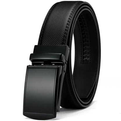 Men Belt Leather Belt  Automatic Genuine Leather Fashion Belts Ratchet Luxury Belts Men's Trouser Belt Belt for Men