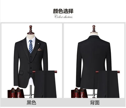 2025 High Quality Fashion Handsome Everything Fashion Business Leisure Has a Single West Two Sets Three Sets