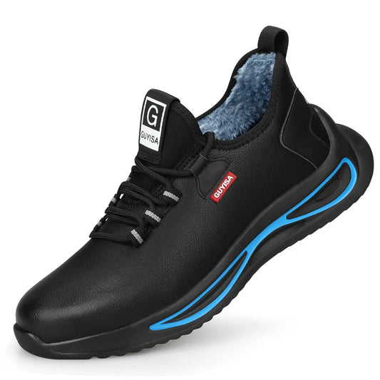 6KV Insulation Safety Work Shoes For Men And Women Waterproof Black Leather Shoes Non-slip Kitchen Shoes Indestructible Boots