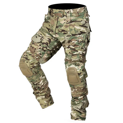 Outdoor Combat Pants +Knee Pads Tactical Cargo Pants Men Trousers Hunting Pants Camping Camo Multicam Workwear Trekking Clothes