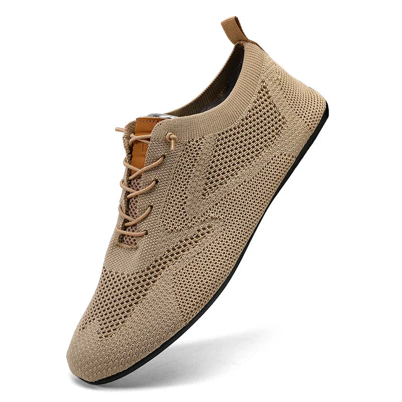 Summer Men Shoes Mesh Flat Outdoor High Quality Walking Shoes Comfortable Lace Up Breathable Non Slip Casual Man Shoe