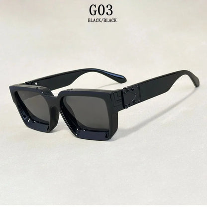 Senior Square Sunglass Men Vintage Millionaire Sunglasses Women Silver Retro Fashion Glasses Dropshipping Gafas De Sol Hombre