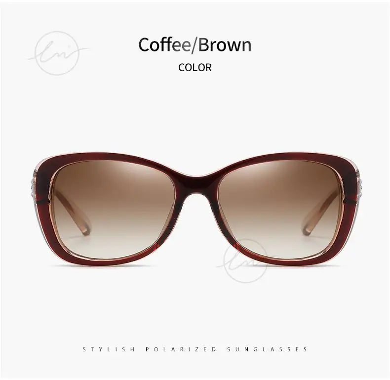 Brand Young Style Women's Sunglasses Gradient Polarized Driving Glasses Luxury Design Ladies Elegant Lunette De Soleil Femme